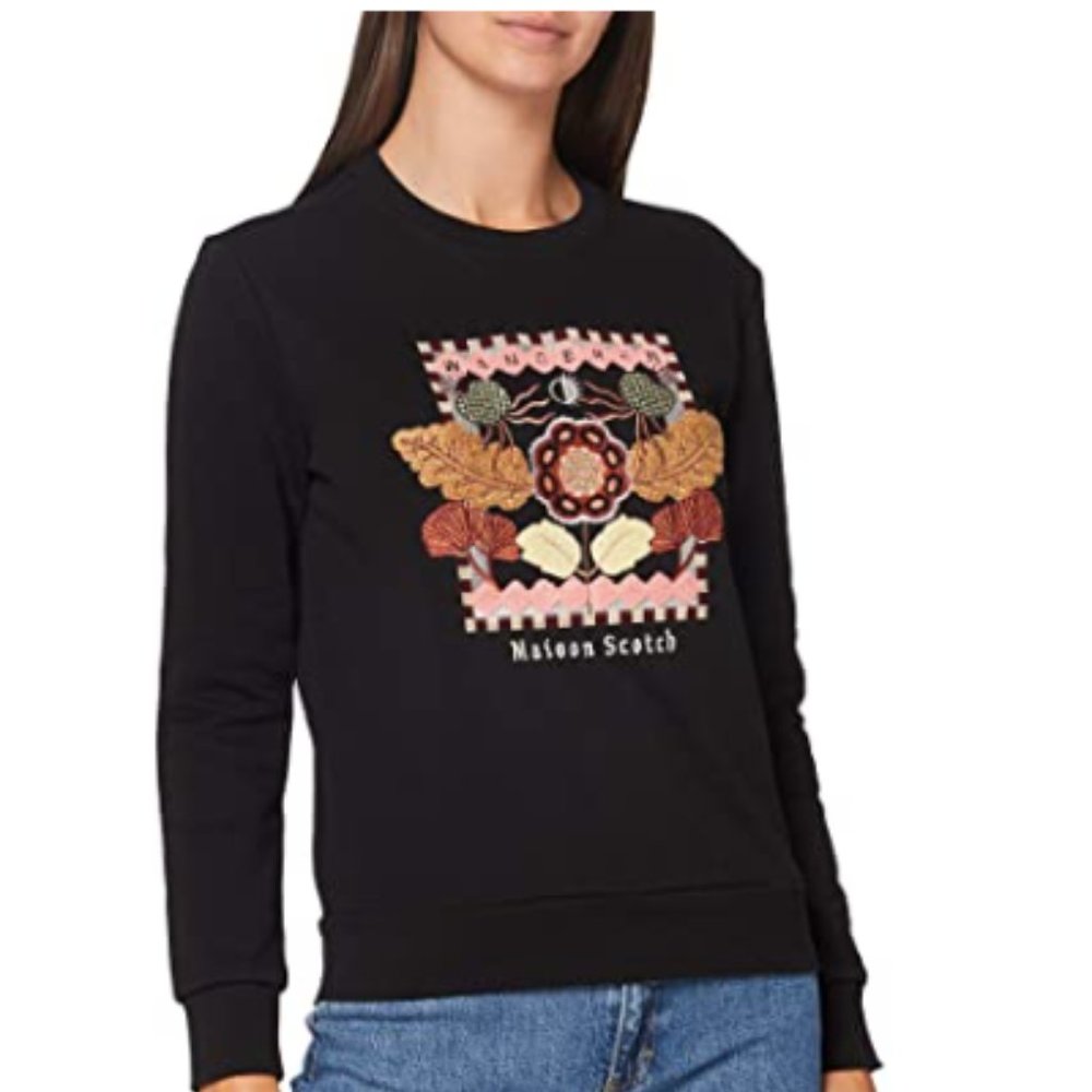 NWT Scotch & Soda Wanderer Crew Neck Sweatshirt XS